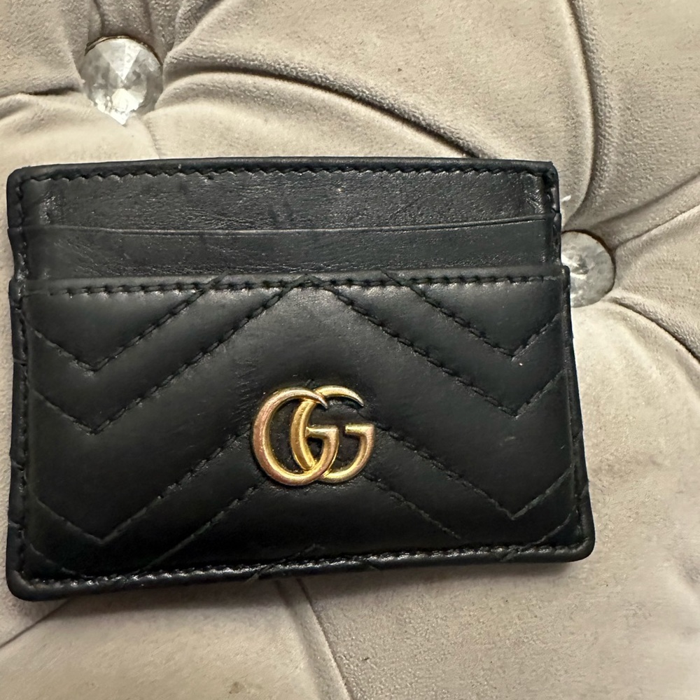 Gucci leather card holder